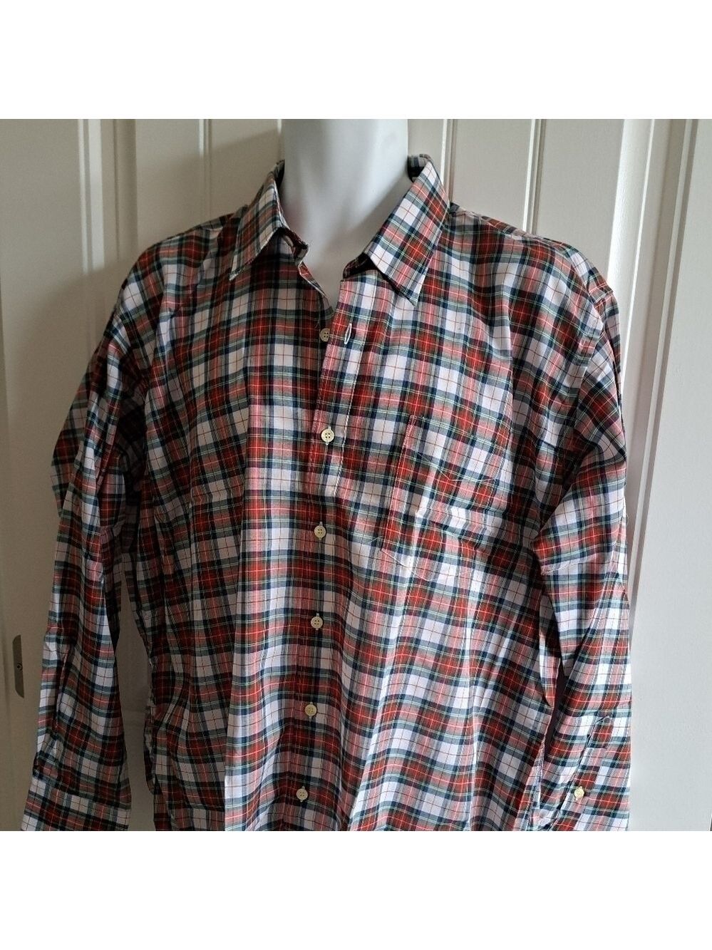 VTG BUD BERMA Weekender plaid mens shirt lightweight western ranch XL - Picture 5 of 7